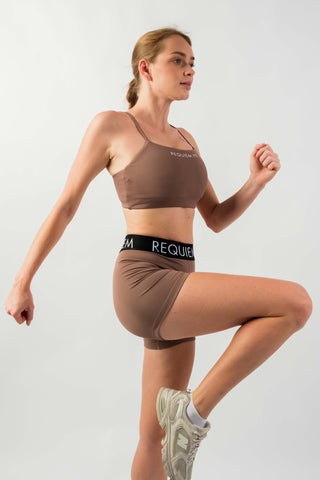 Essentials Performance Sports Bra (Mocha Brown)