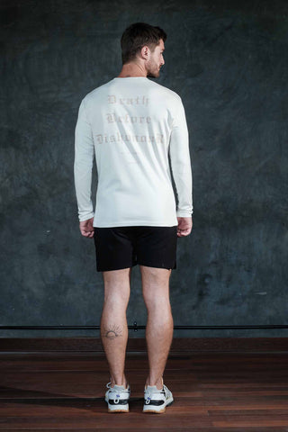 Death Before Dishonour Long Sleeve T-Shirt (Cream)