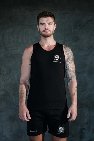 Death Before Dishonour Regular Fit Tank Top (Black)