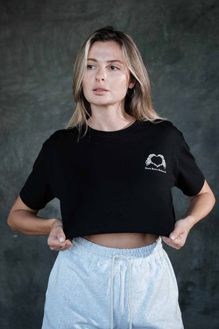 Death Before Dishonour Cropped Top (Black)