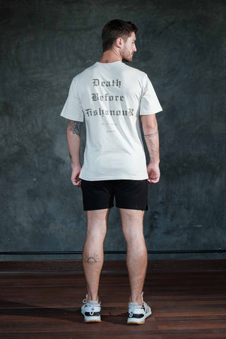 Death Before Dishonour Oversized T-Shirt (Beige)