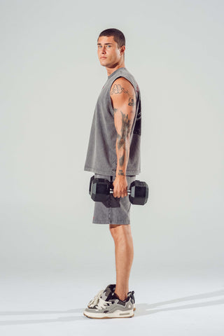 Never Sweat Solo Oversized Tank (Graphic Back)